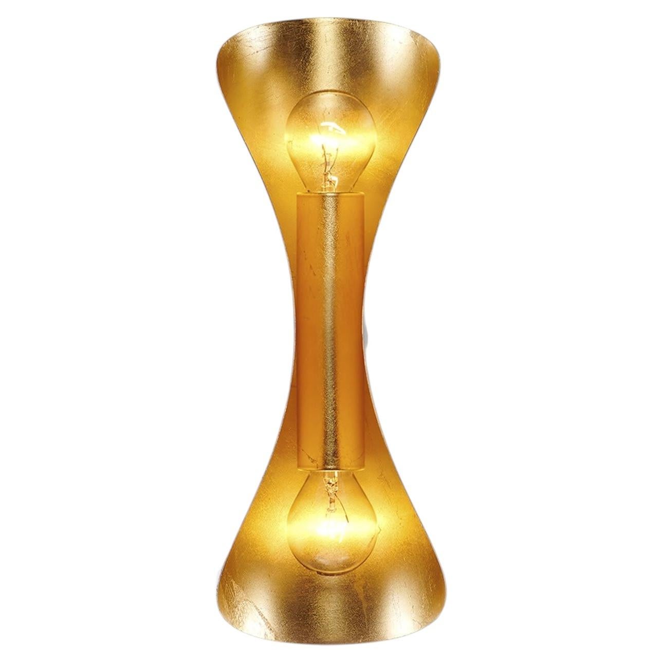 Epoca Lampadari 4000/A2 2-Light White and Gold Sconce For Sale