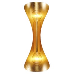 Epoca Lampadari 4000/A2 2-Light White and Gold Sconce
