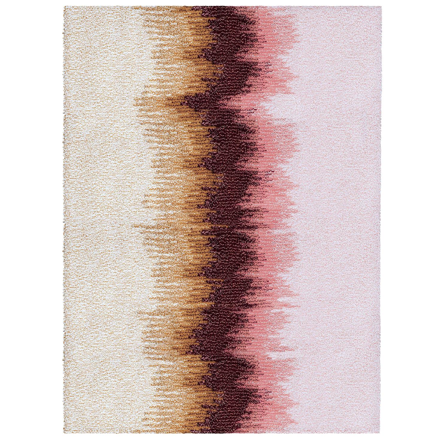 Epoca Uno Rug M Mustard and Brick /100% Wool by Portego