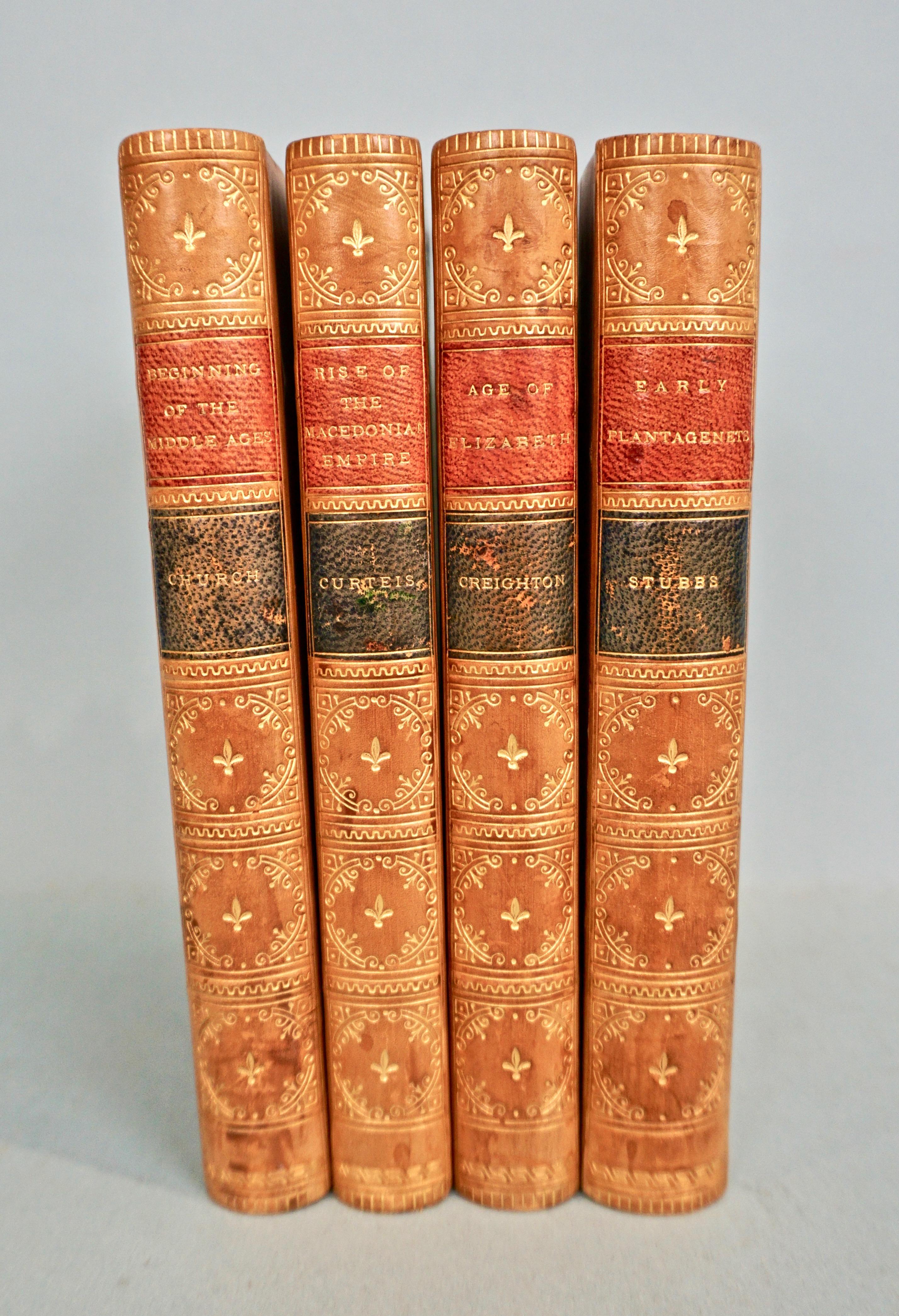 North American Epochs of Ancient History in 20 Volumes Bound in Tan Leather