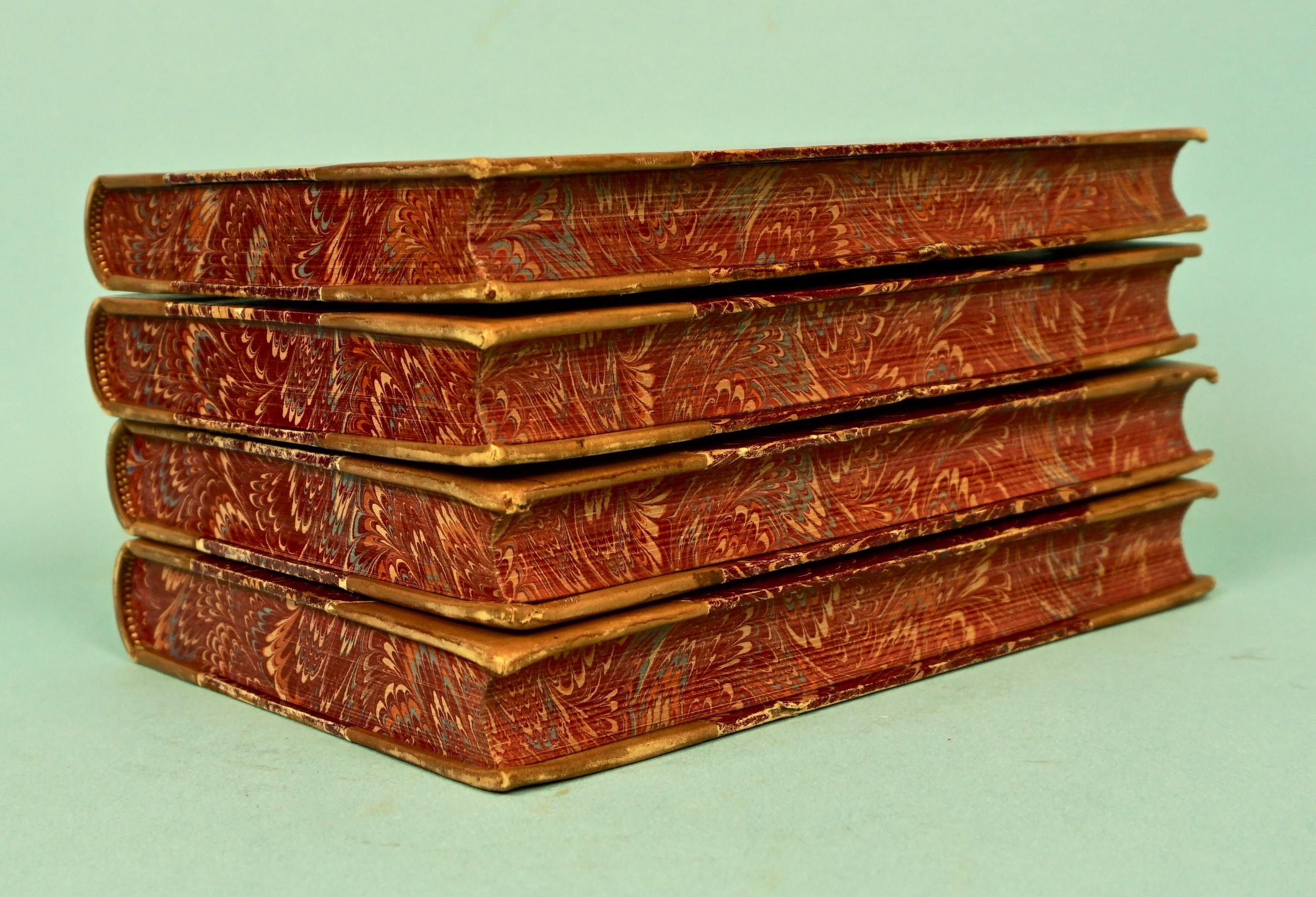 Epochs of Ancient History in 20 Volumes Bound in Tan Leather In Good Condition In San Francisco, CA