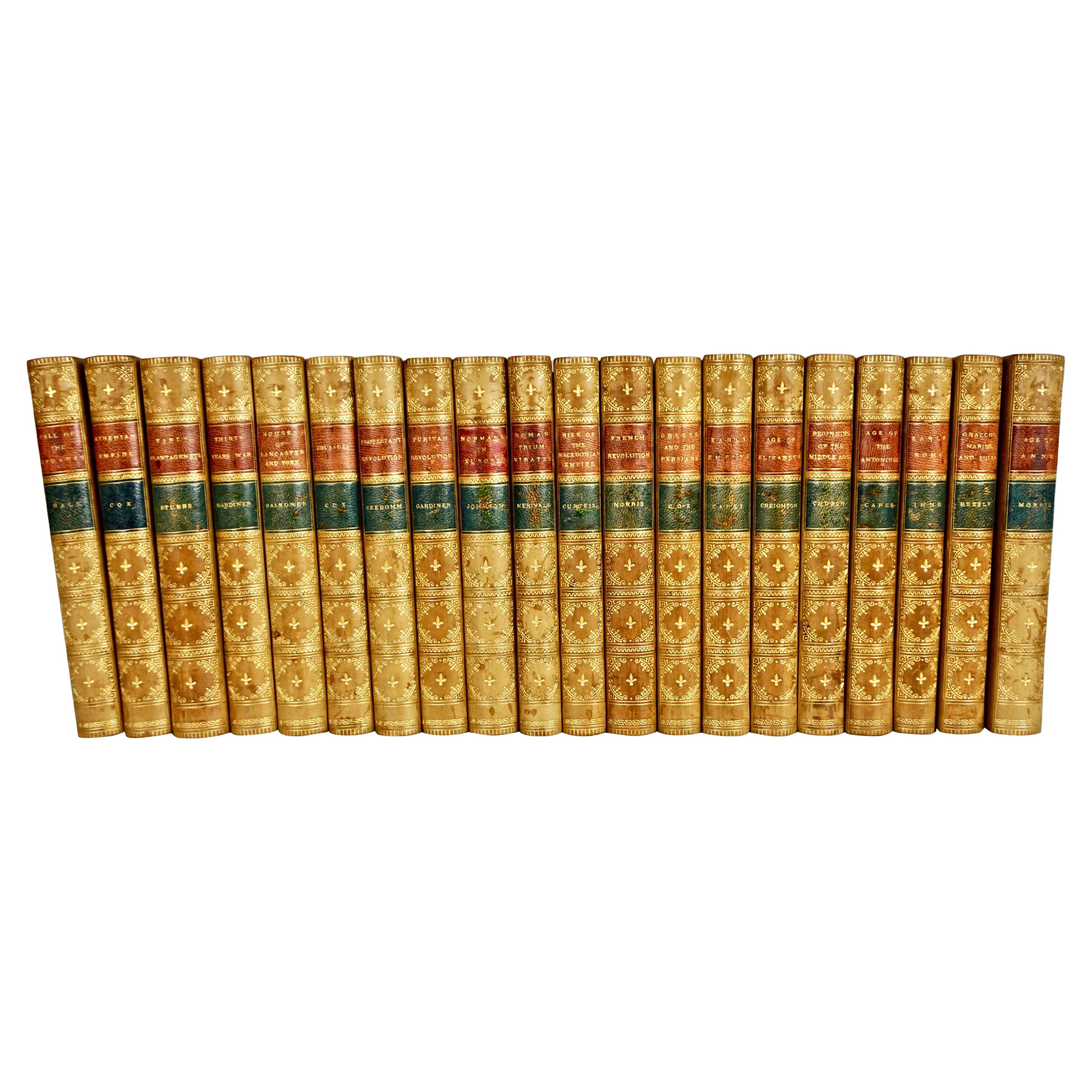 Epochs of Ancient History in 20 Volumes Bound in Tan Leather