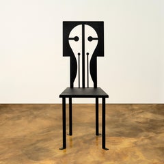 Epona Chair in Black Powder Coated Iron by Animate Objects