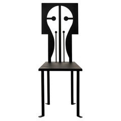 Epona Chair in Black Powder Coated Iron by Animate Objects