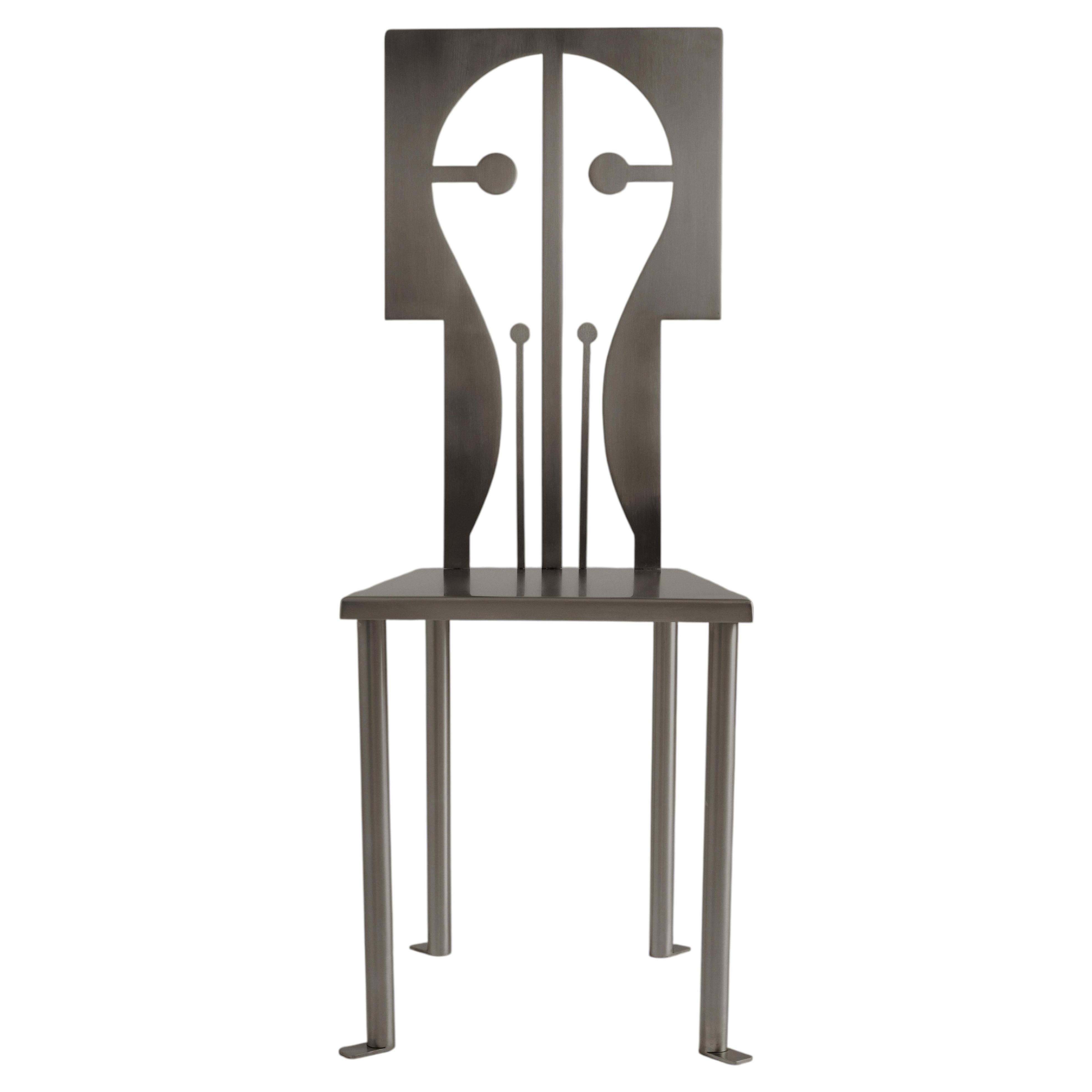 Epona Chair in Stainless Steel by Animate Objects