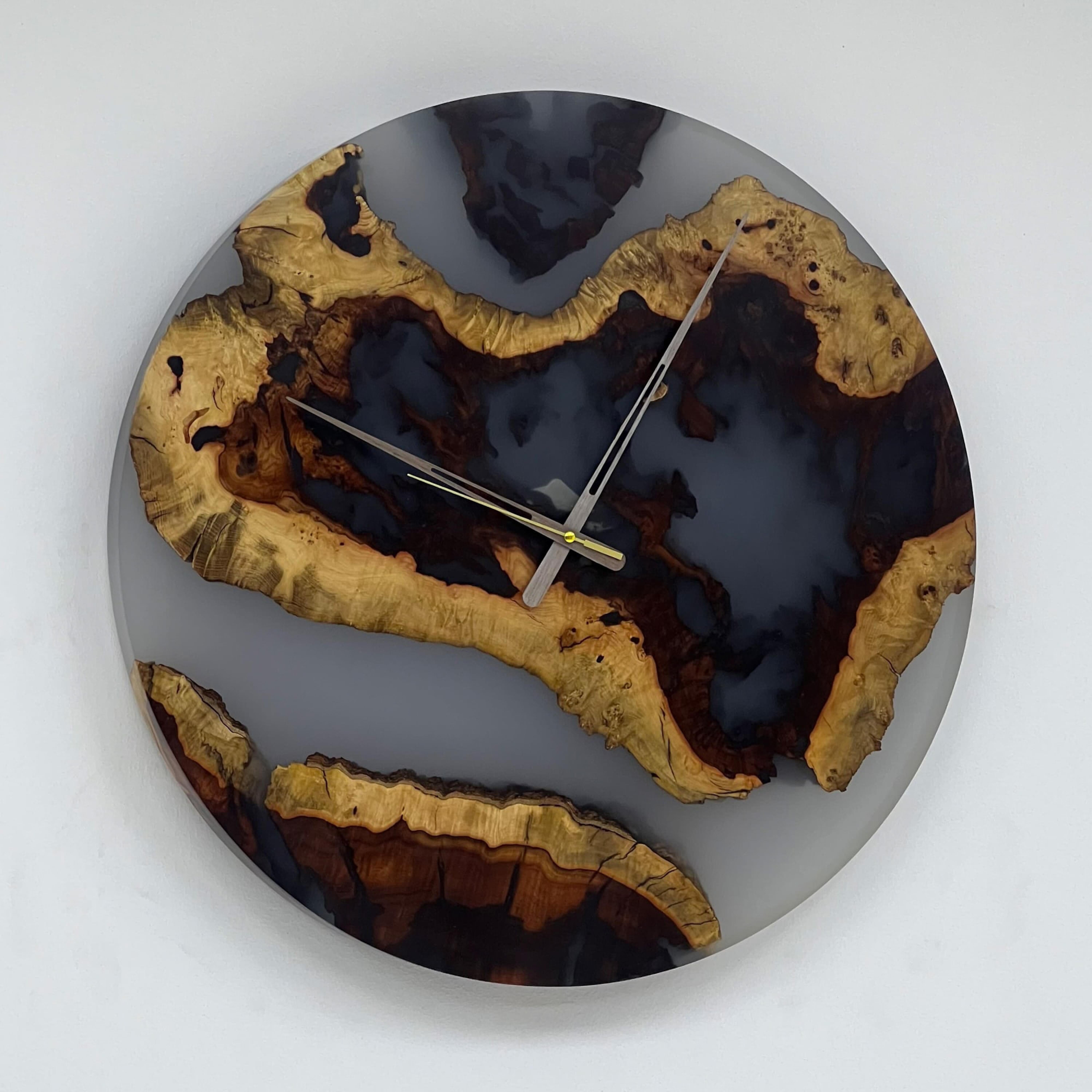 Modern Epoxy Decorative Wall Clock For Sale