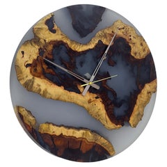 Horloge murale décorative époxy
