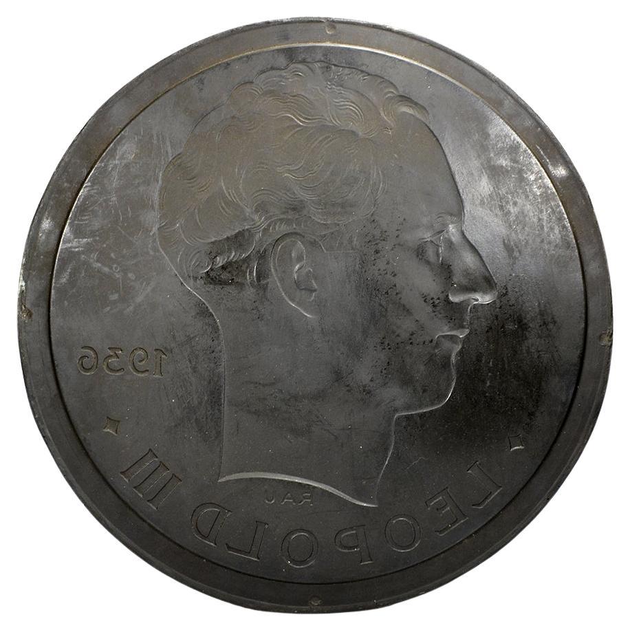 Epoxy model obverse 5 frank Leopold III 1936 For Sale