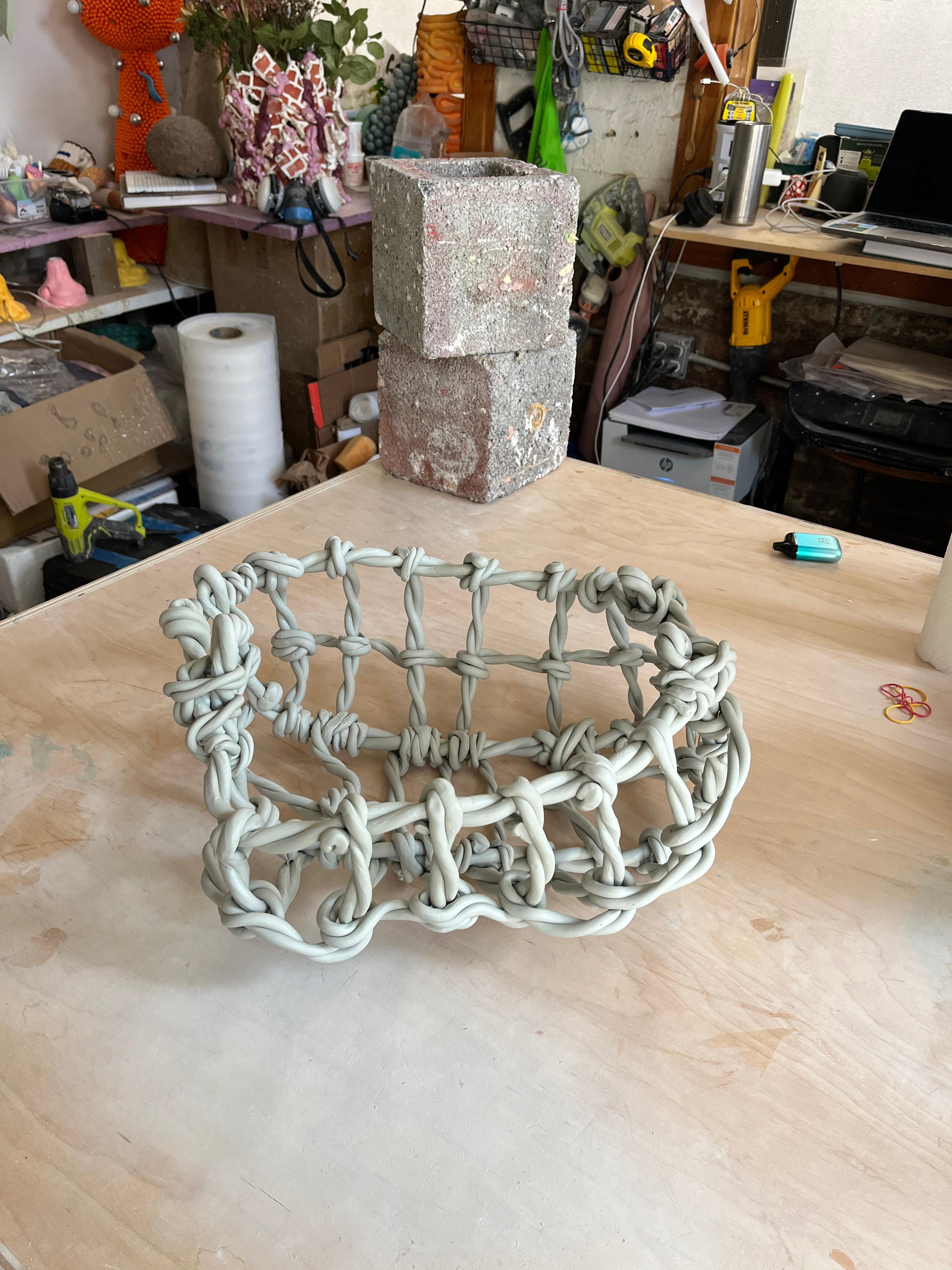 Epoxy Resin Baskets by Joseph Algieri For Sale 4