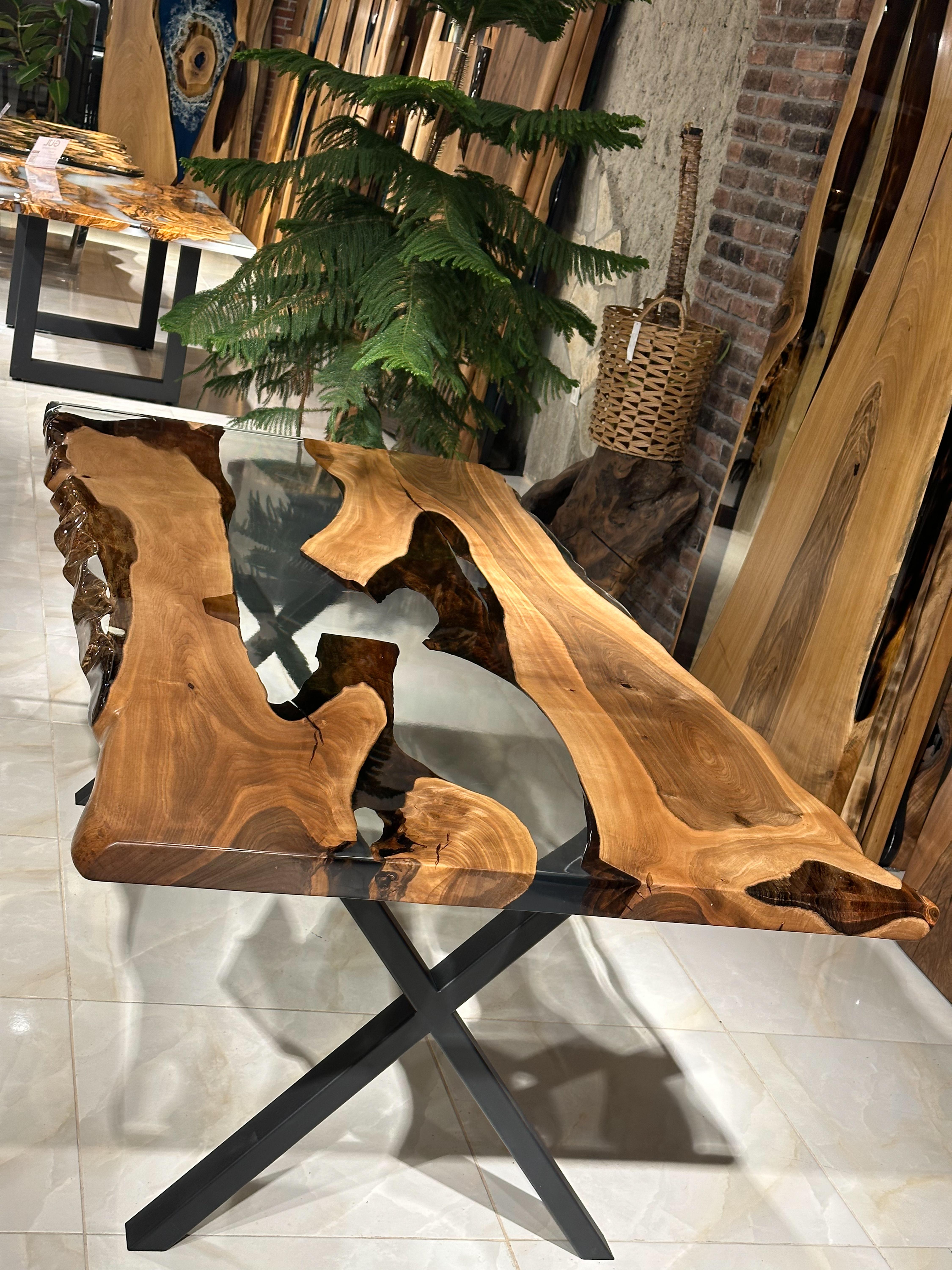 Epoxy Table - Epoxy Resin Table Rivers Edge Table - Resin Wood Table For Sale 2