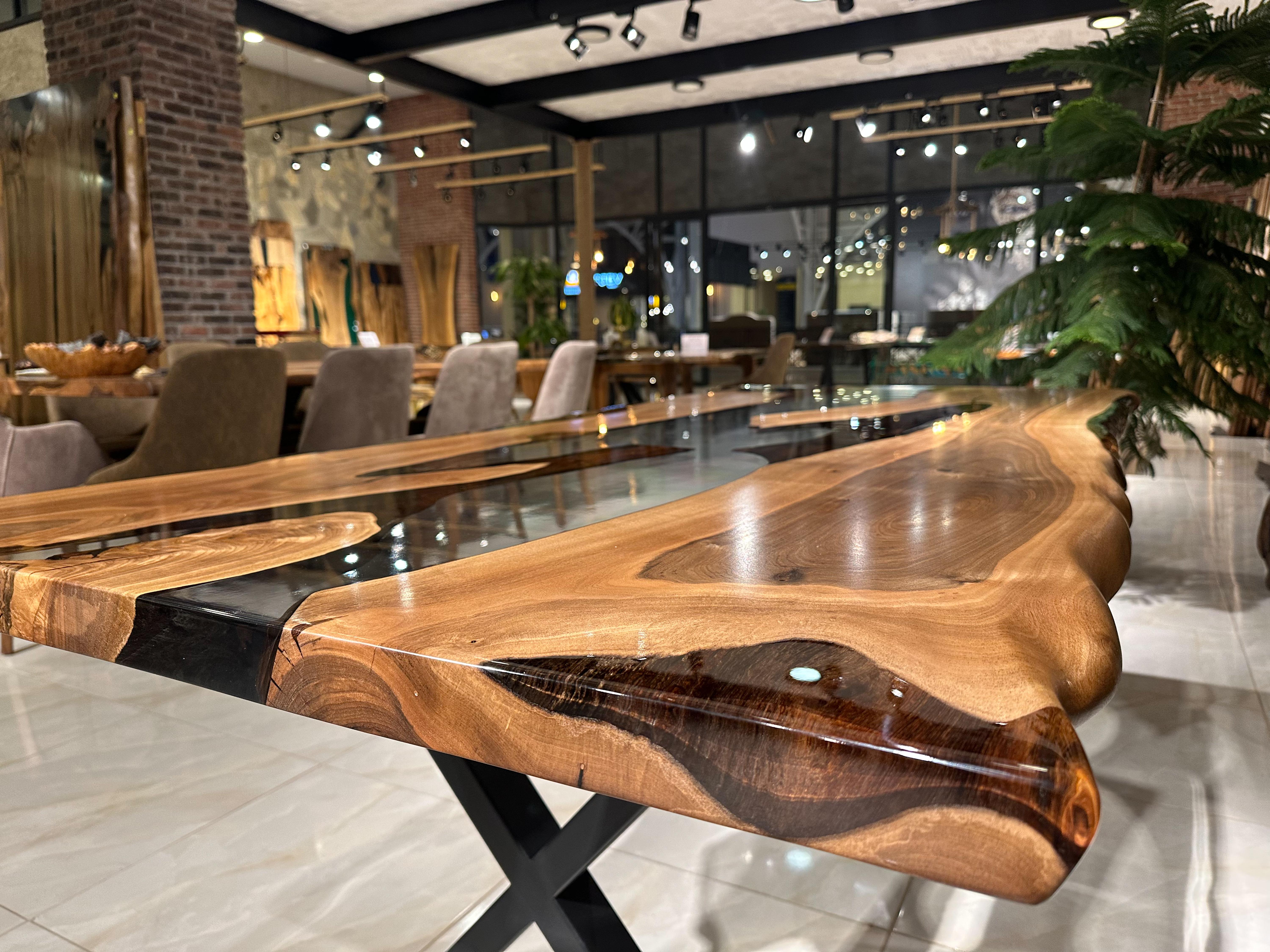 Epoxy Table - Epoxy Resin Table Rivers Edge Table - Resin Wood Table For Sale 5