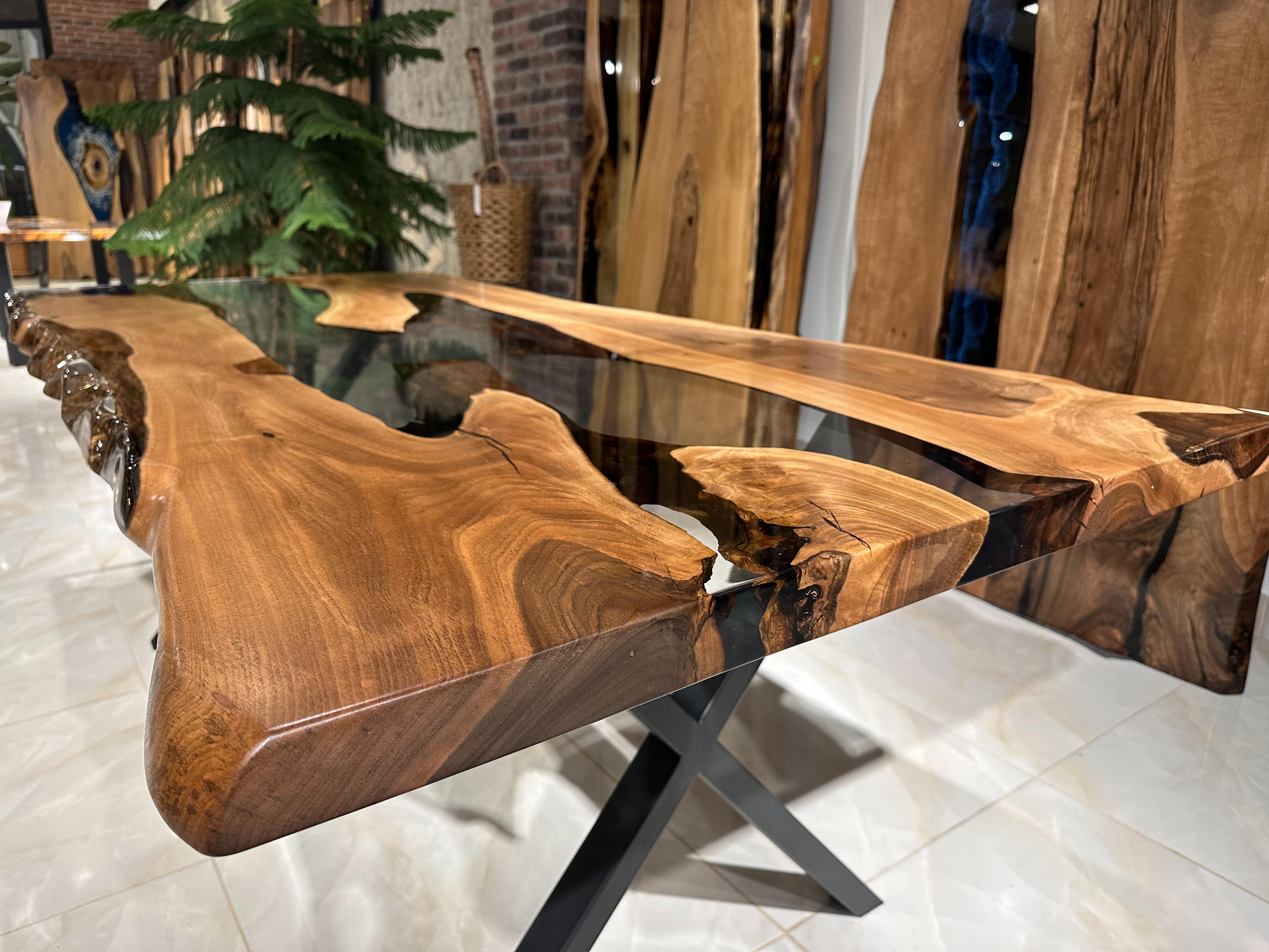 Epoxy Table - Epoxy Resin Table Rivers Edge Table - Resin Wood Table For Sale 7