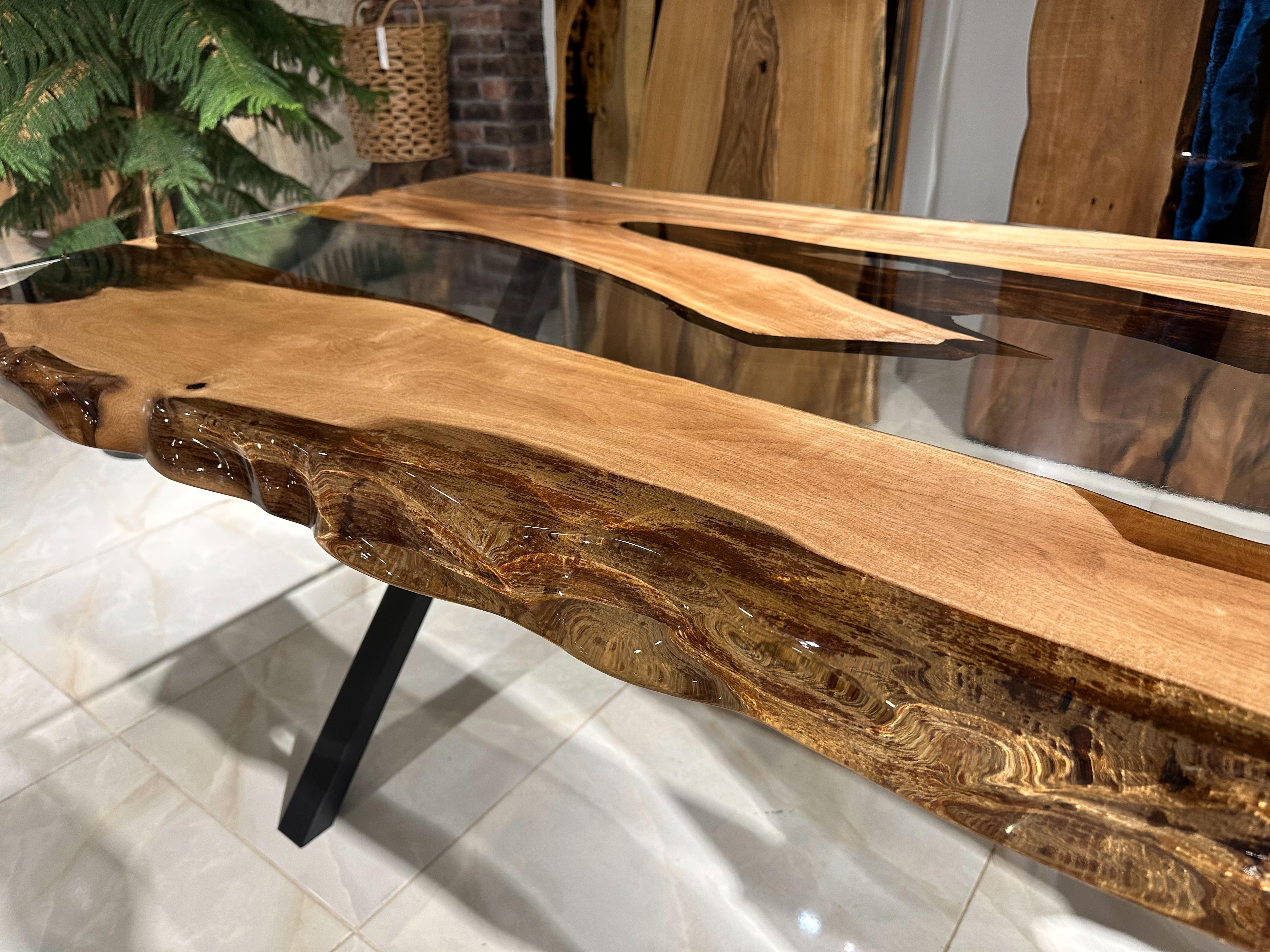 Epoxy Table - Epoxy Resin Table Rivers Edge Table - Resin Wood Table For Sale 9