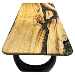 Dining Table, Live Edge Resin Table, Custom Epoxy Wooden Table