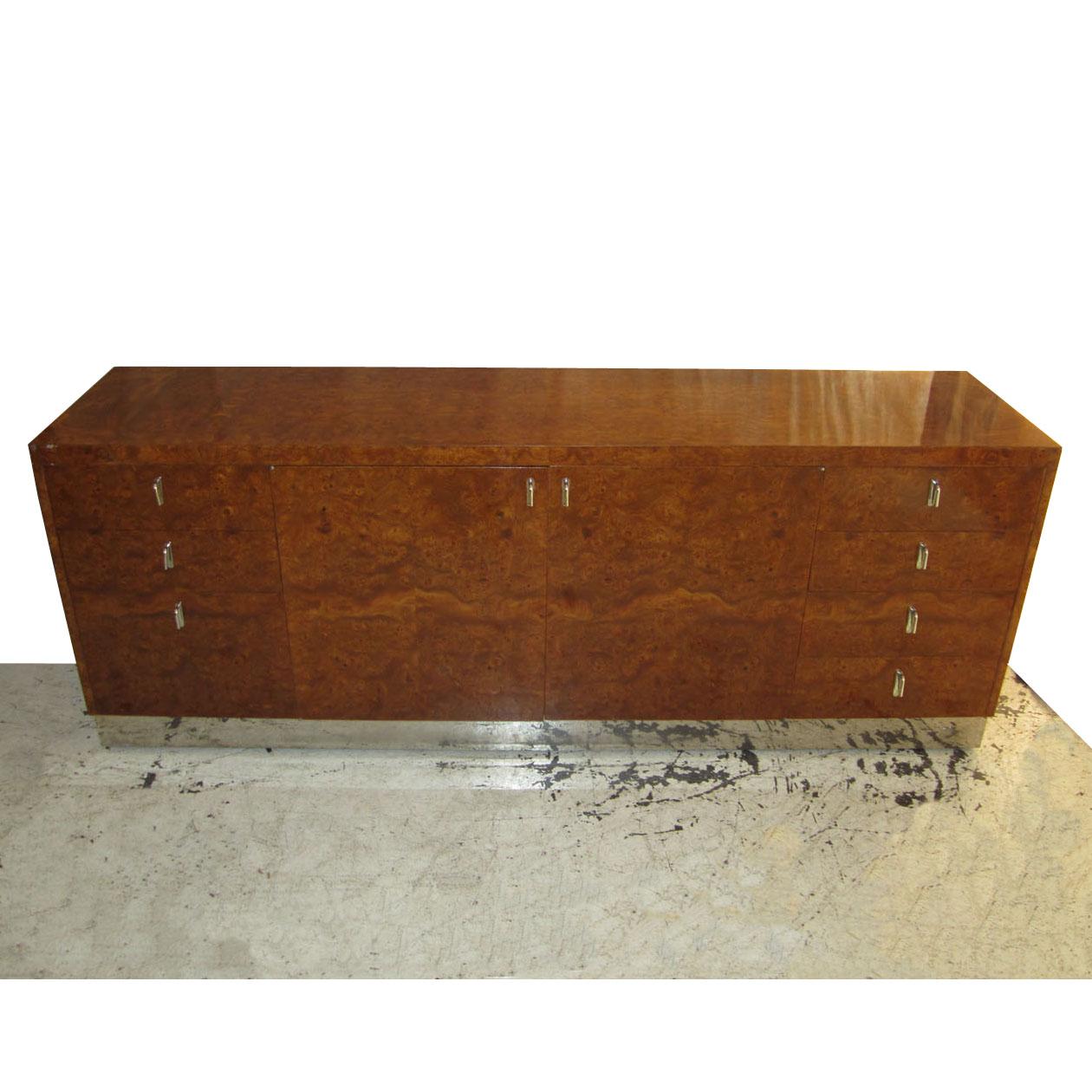 Jim and his brother Bob Eppinger started a manufacturing company, Eppinger Furniture, Inc., manufacturing custom quality furniture for Fortune 500 companies’ executive offices and conference rooms.

This is an Executive Credenza manufactured by