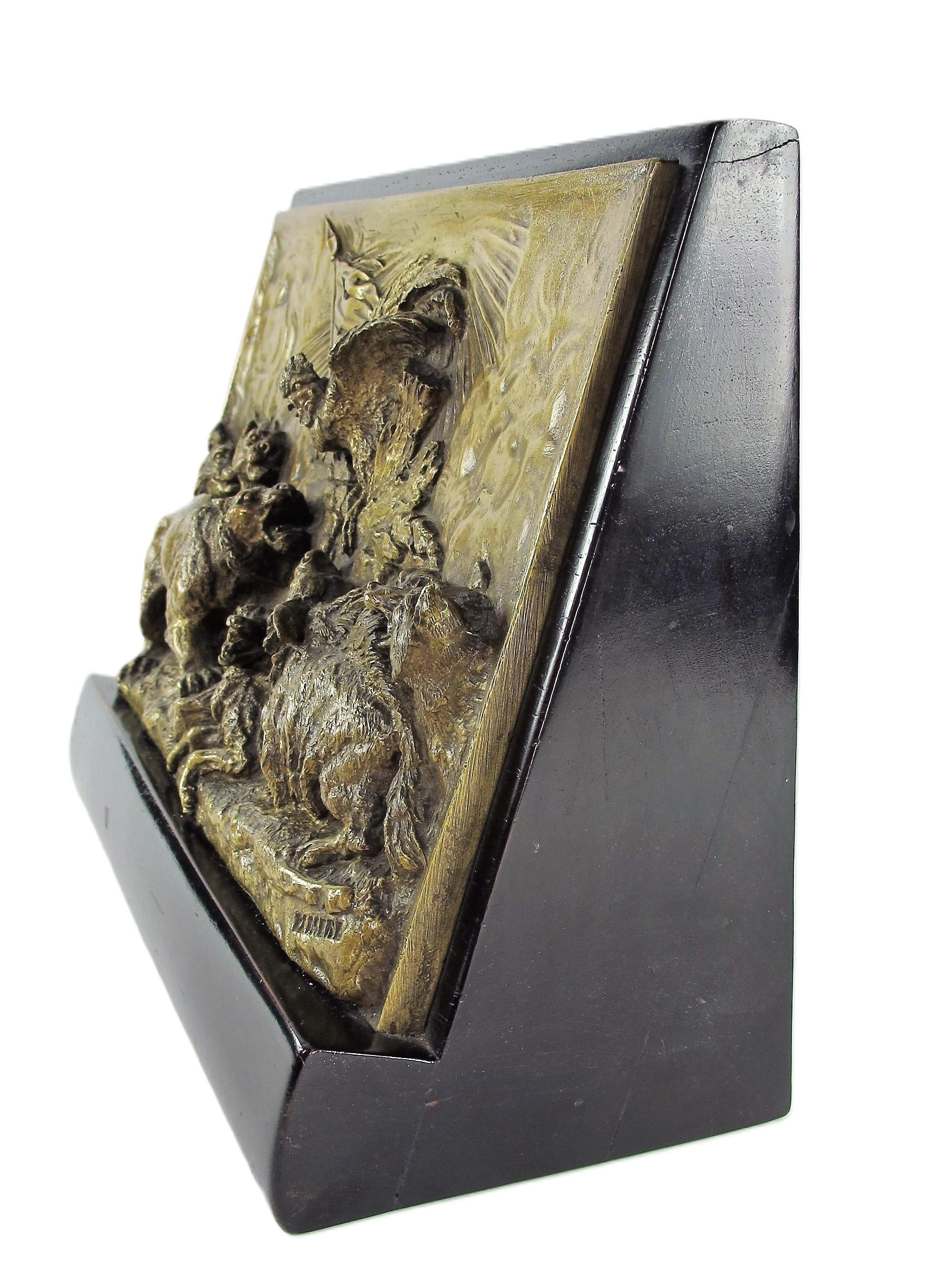 French Épreuve Unique En Bronze De De Pierre-Jules Mêne (1810-1879), « Mazagran » For Sale