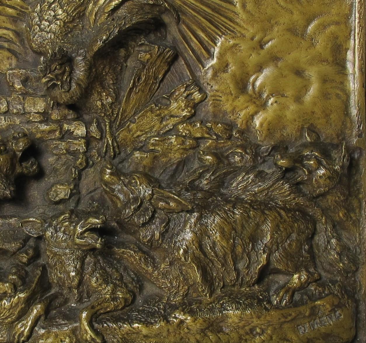 Embossed Épreuve Unique En Bronze De De Pierre-Jules Mêne (1810-1879), « Mazagran » For Sale