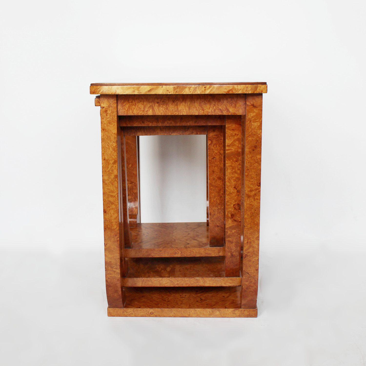 Veneer Epstein Art Deco Nest of Tables