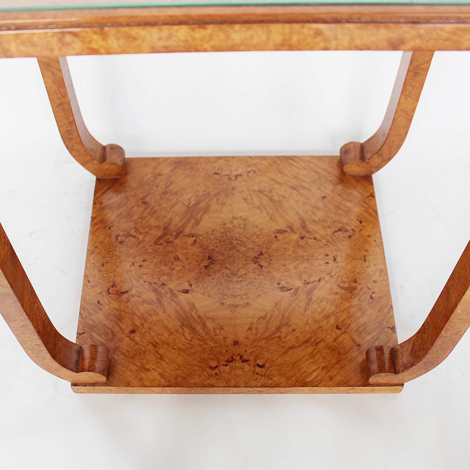 Walnut Epstein Art Deco Nest of Tables