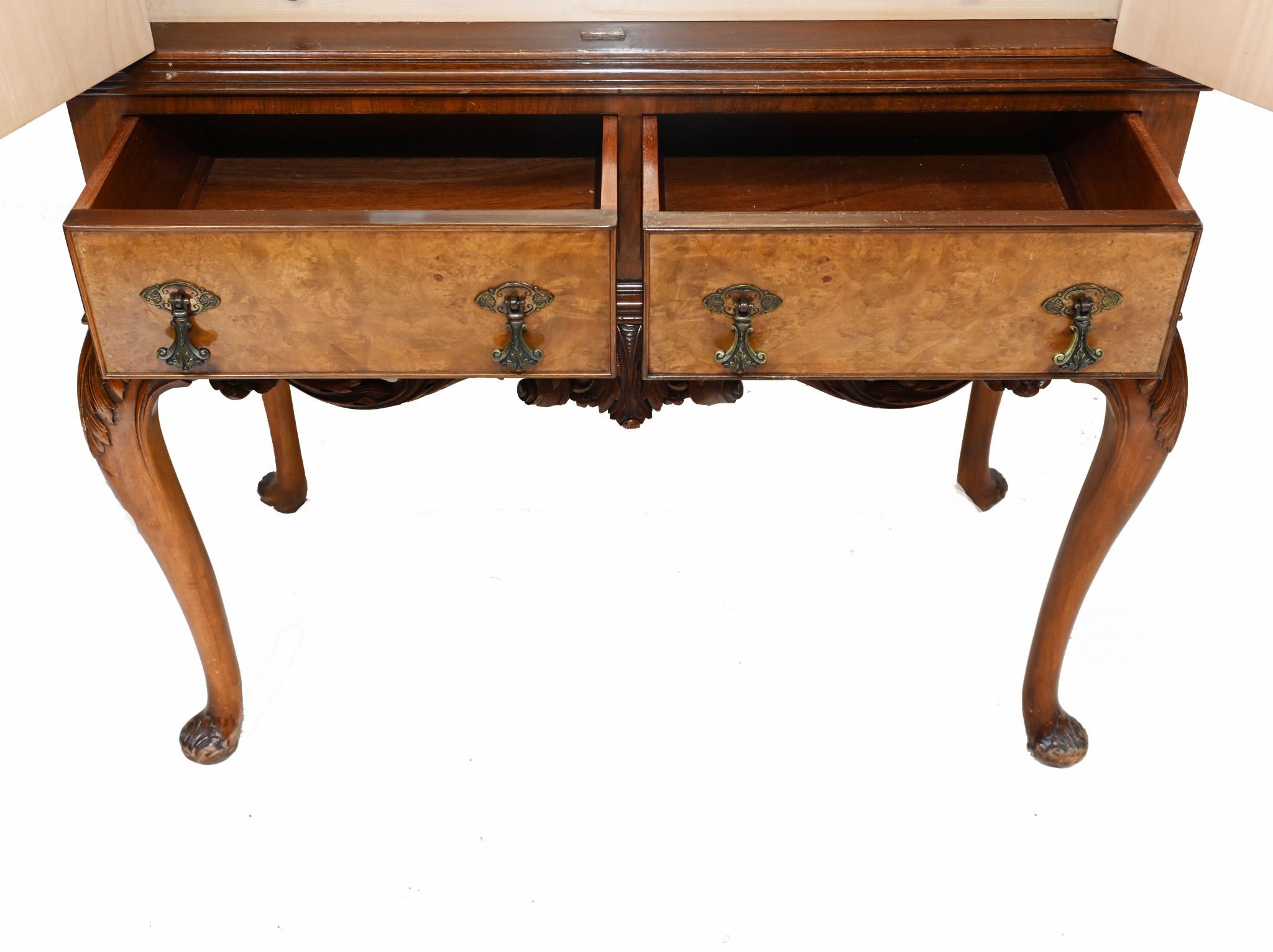 Epstein Deco Cocktail Cabinet Drinks Chest Walnut 1930 en vente 7