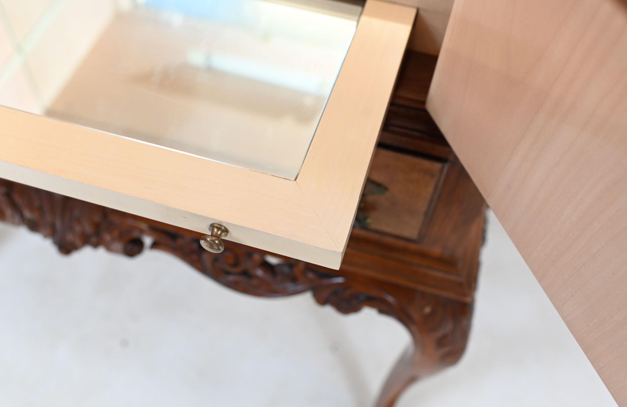 Epstein Deco Cocktail Cabinet Drinks Chest Walnut 1930 en vente 1