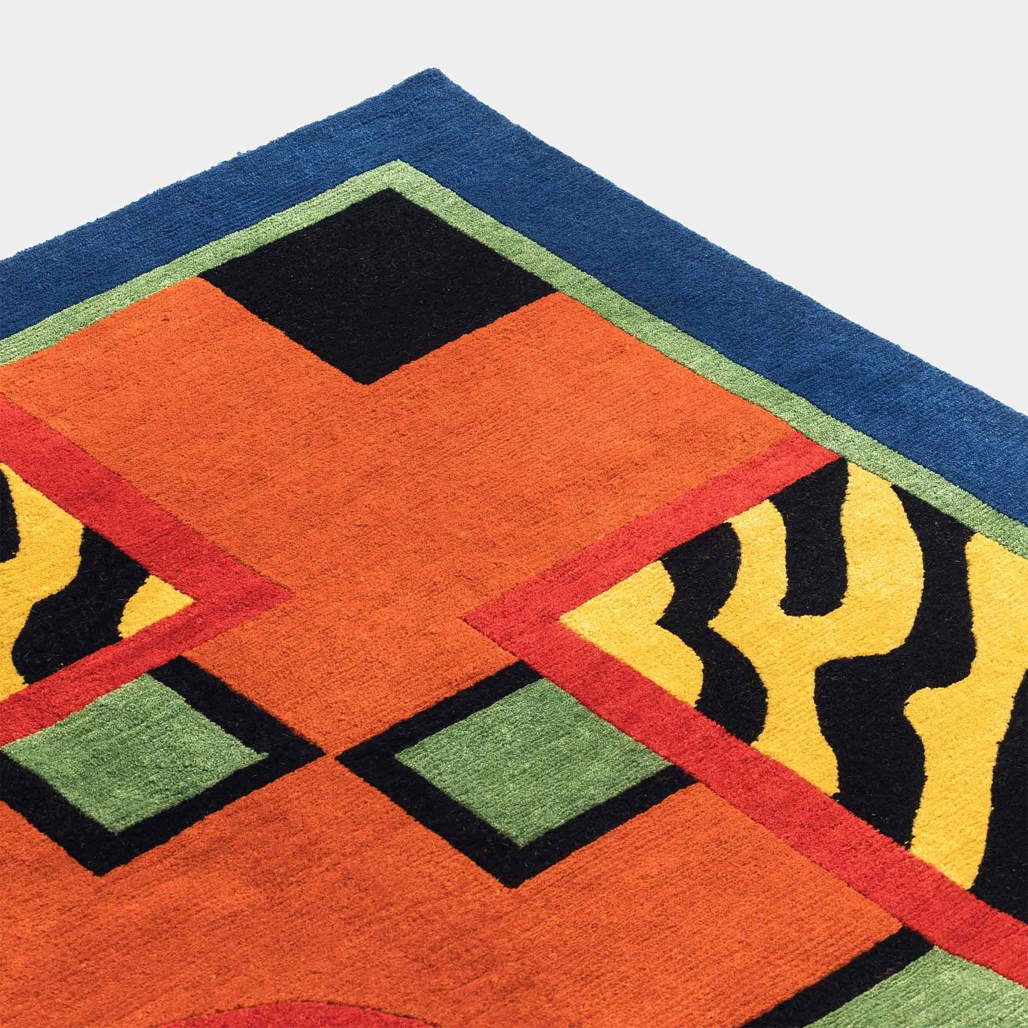 EQUADOR woollen carpet by Nathalie du Pasquier for Post Design collection/Memphis

A woollen carpet handcrafted by different Nepalese artisans. Made in a limited edition of 36 signed, numbered examples.

As the carpet is made by hand, there are