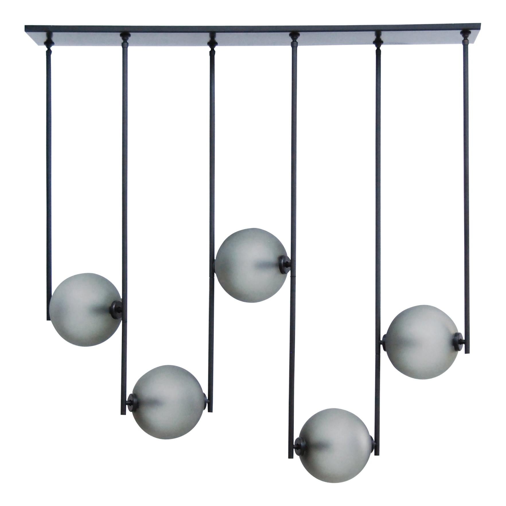 Equalizer 5 Pieces Linear Pendant Light by Ladies & Gentlemen Studio For Sale