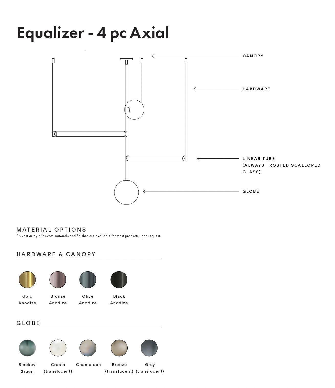 Lustre Axial Collection Equalizer quatre pièces, 1stdibs New York Neuf - En vente à Brooklyn, NY