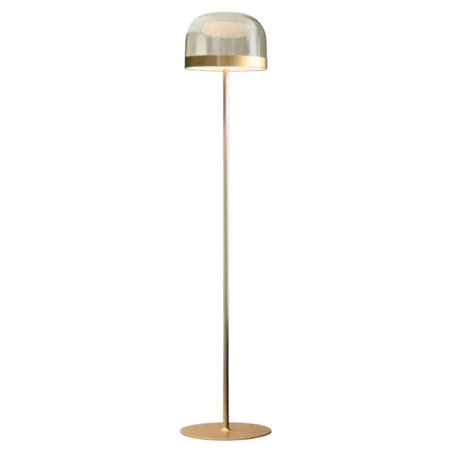 EQUATORE - Medium Floor Lamp - Metal Base Matt Gold by Fontana Arte For Sale