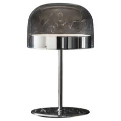 Equatore Medium Table Lamp Galvanized Metal Body Polished Chrome by Fontana Arte