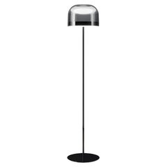 EQUATORE - Small Floor Lamp - Galvanized Metal Base Black by Fontana Arte