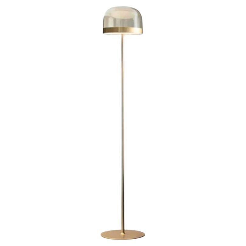 EQUATORE - Small Floor Lamp - Metal Base Matt Gold by Fontana Arte For Sale