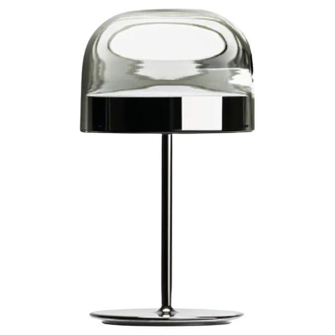 EQUATORE - Small Table Lamp - Galvanized Metal Base Glossy Black by Fontana Arte For Sale