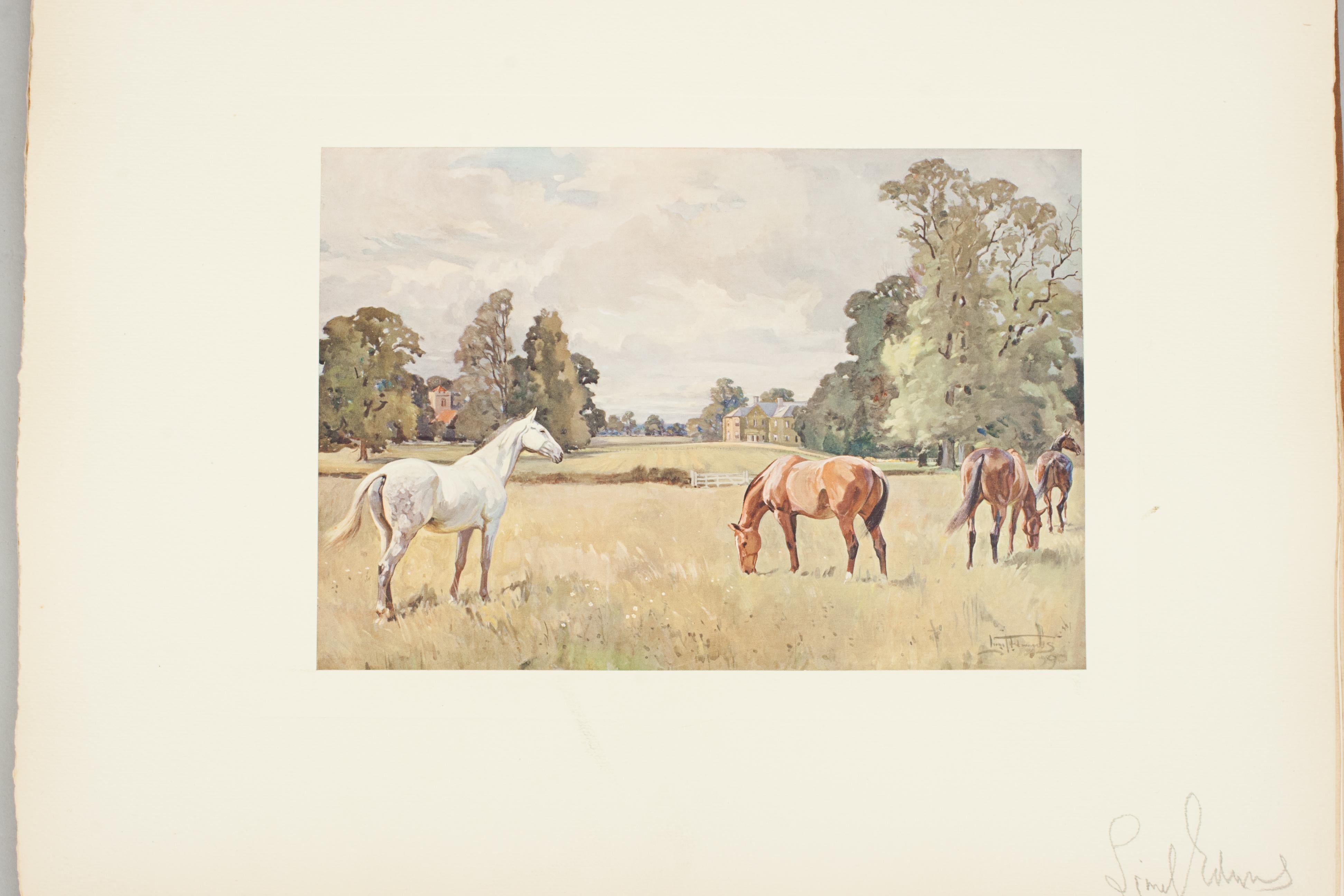 Pferdebuch, Drucke, „The Passing Seasons“ von Lionel Edwards im Angebot 8