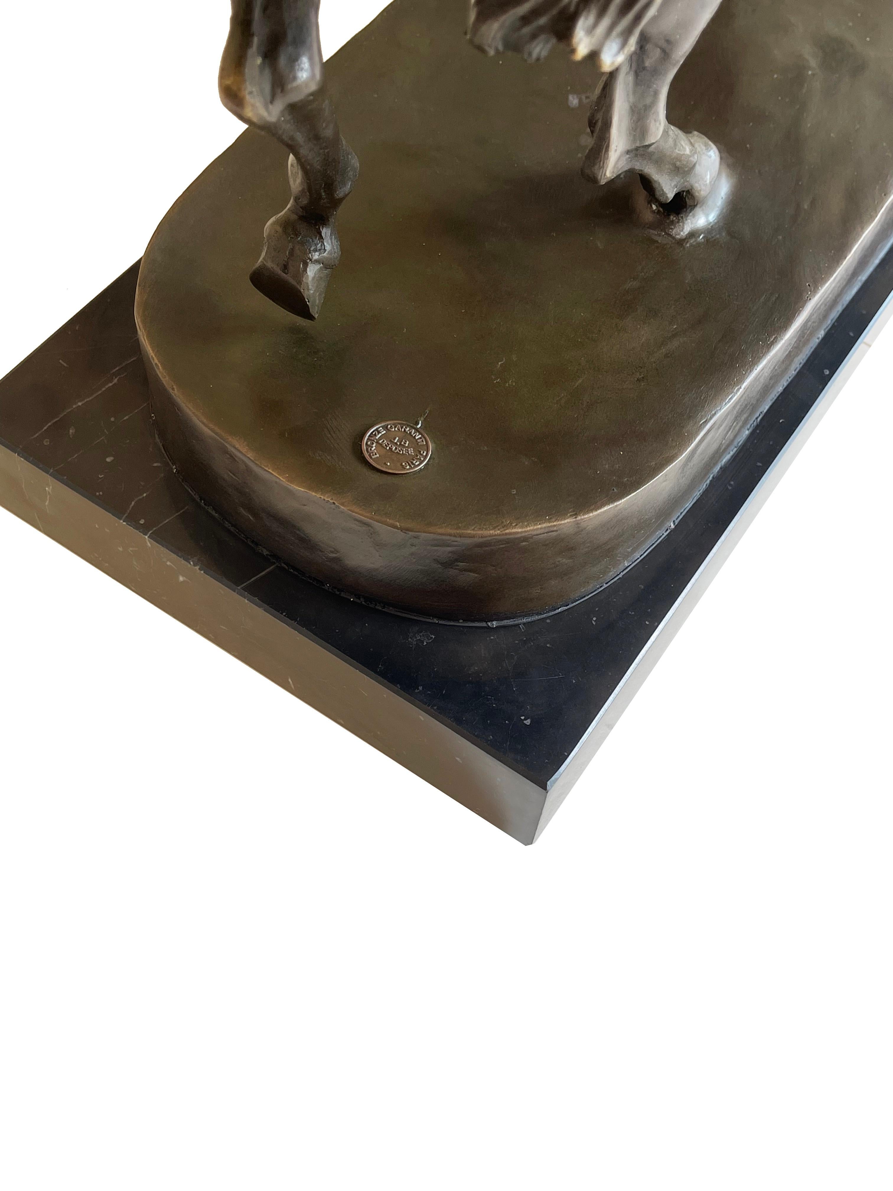 Cavallo equestre in bronzo dopo il Marochetti del 1838 di E. Philibert, duca di Savoy in vendita 1