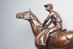 Equestrian Bronze by Leon Bureau, 1866-1906