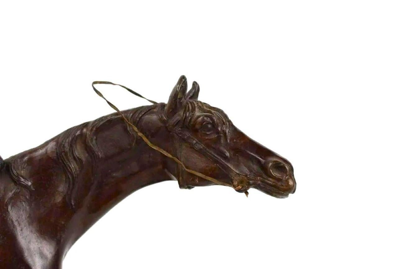 Equestrian Bronze, Seated Jockey, P.J. Mene In Good Condition For Sale In Doylestown, PA