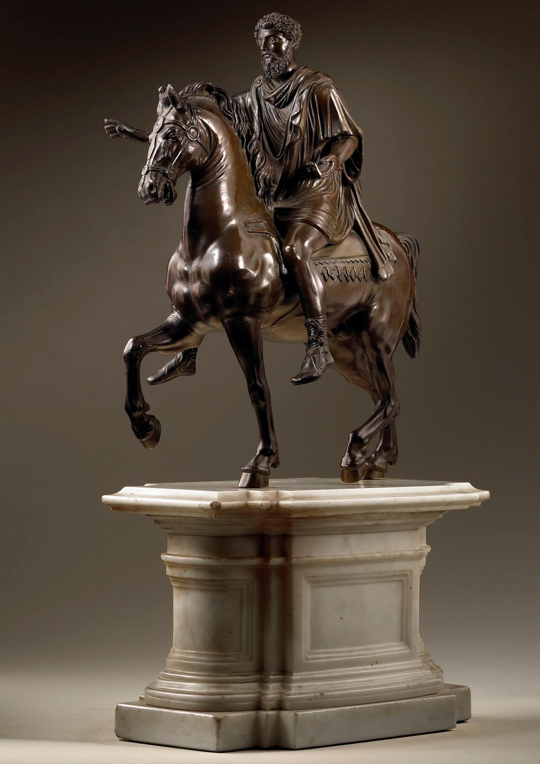 equestrian sculpture of marcus aurelius