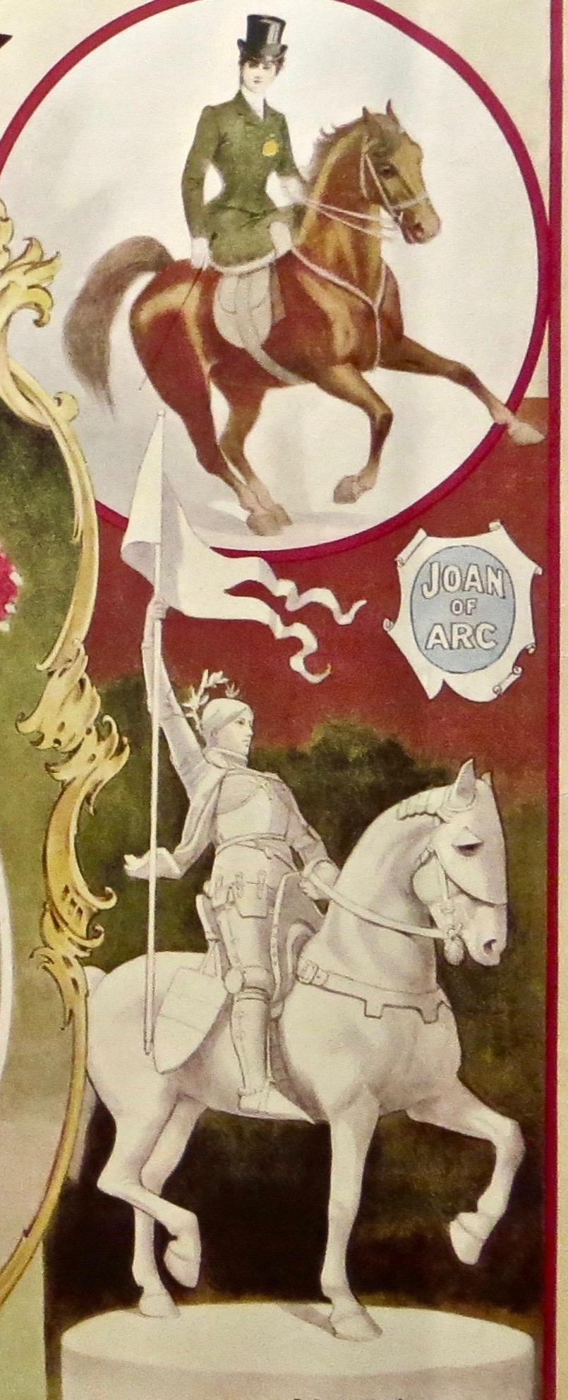 Folk Art Equestrian Circus Poster by Ringling Bros Ca. 1971 Featuring 