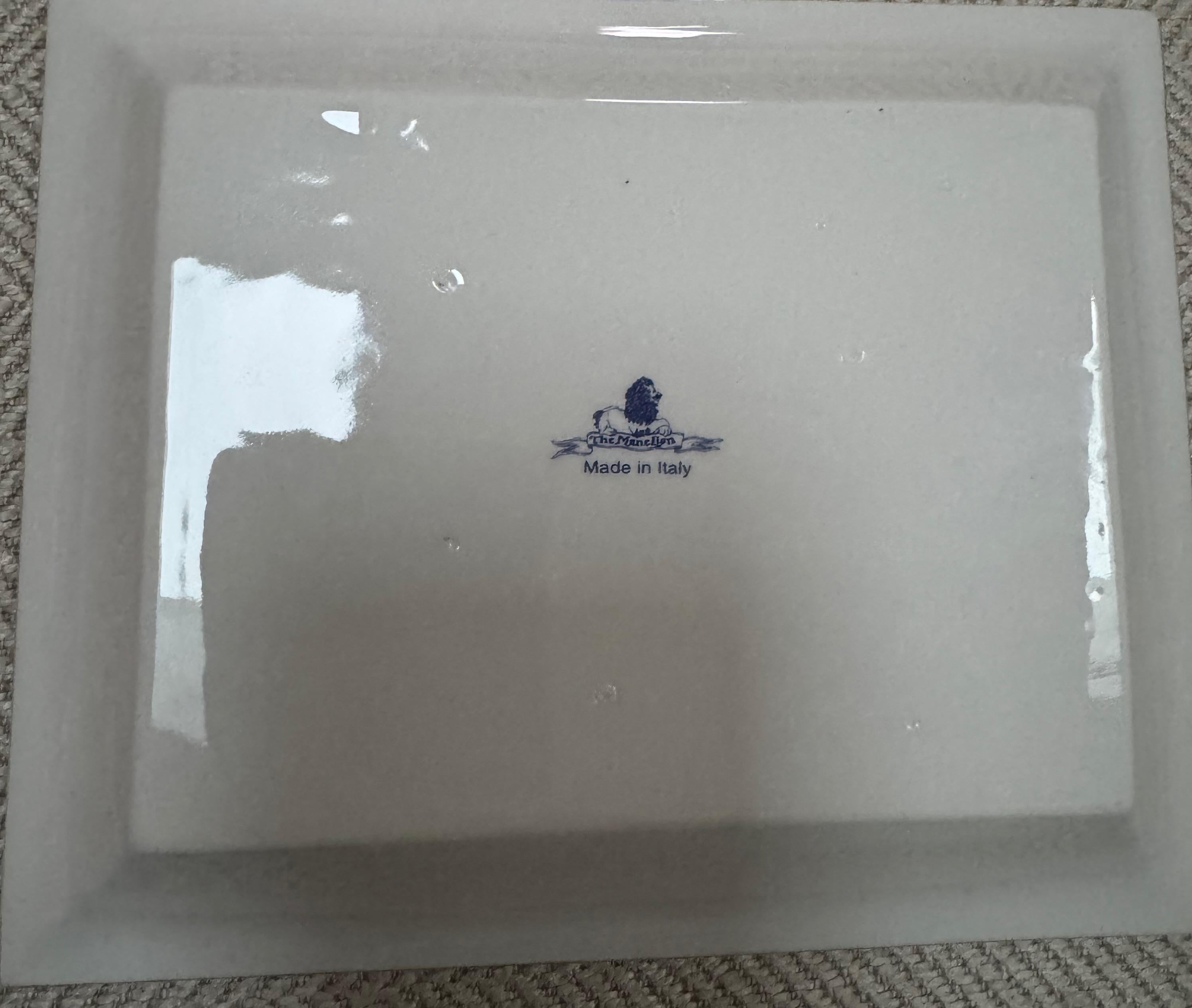 Reiter „Devon“ Wandeltablett/Blau, hergestellt in Italien (Keramik) im Angebot