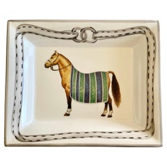 Vassoio per il cambio "Devon" equestre/ Blu, Made in Italy