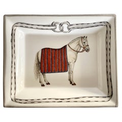 Equestrian "Devon" Change Tray/ Red, Made in Italy