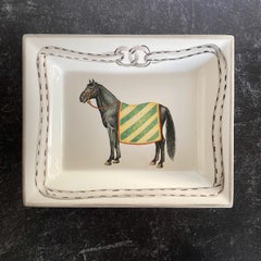 Equestrian "Devon" Change Tray/ Yellow, Made in Italy