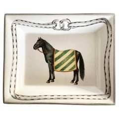 Equestrian "Devon" Change Tray/ Yellow, Made in Italy