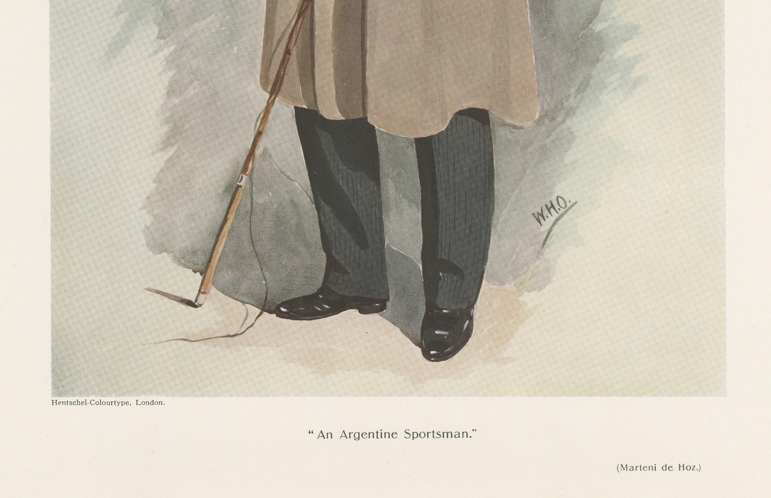 Cette caricature de Vanity Fair, publiée le 23 novembre 1910, représente Martinez de Hoz, étiqueté 