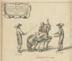 Equestrian Engravings of Cavendish's General System of Horsemanship, 1743
