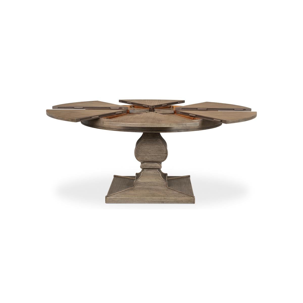 Modern Equestrian Extension Dining Table For Sale