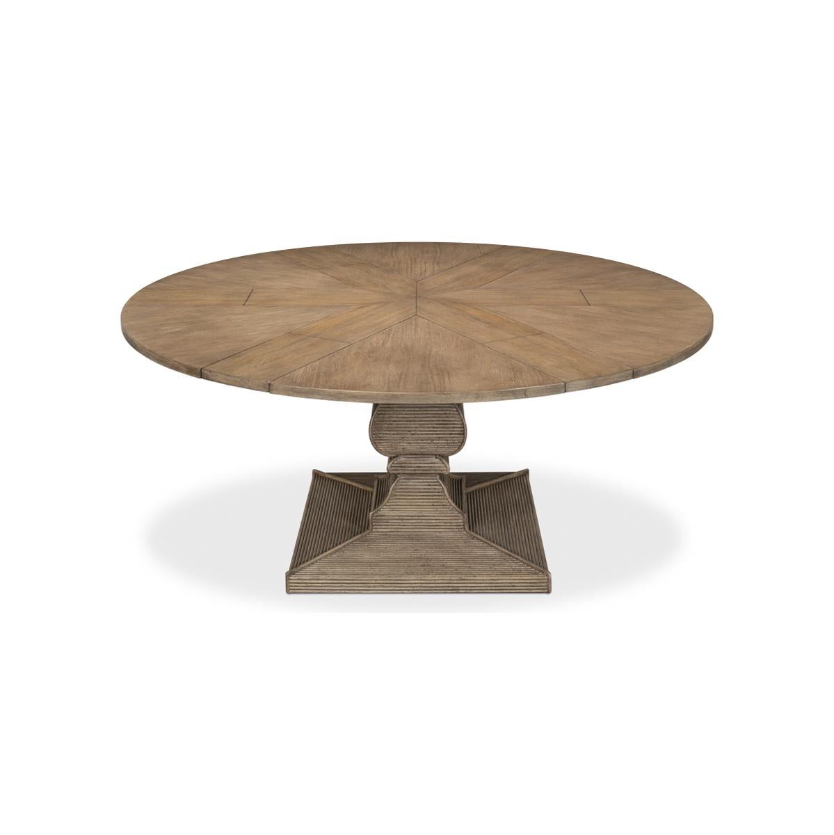 Contemporary Equestrian Extension Dining Table For Sale