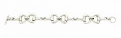 Equestrian Horse Bit Italian Silver Bracelet