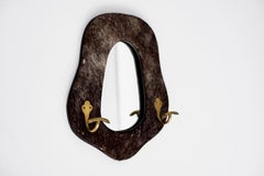 Equestrian Mirror Attributed to Jacques Adnet